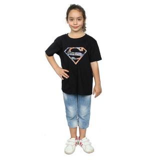 DC COMICS  Tshirt SUPERMAN FLORAL LOGO 