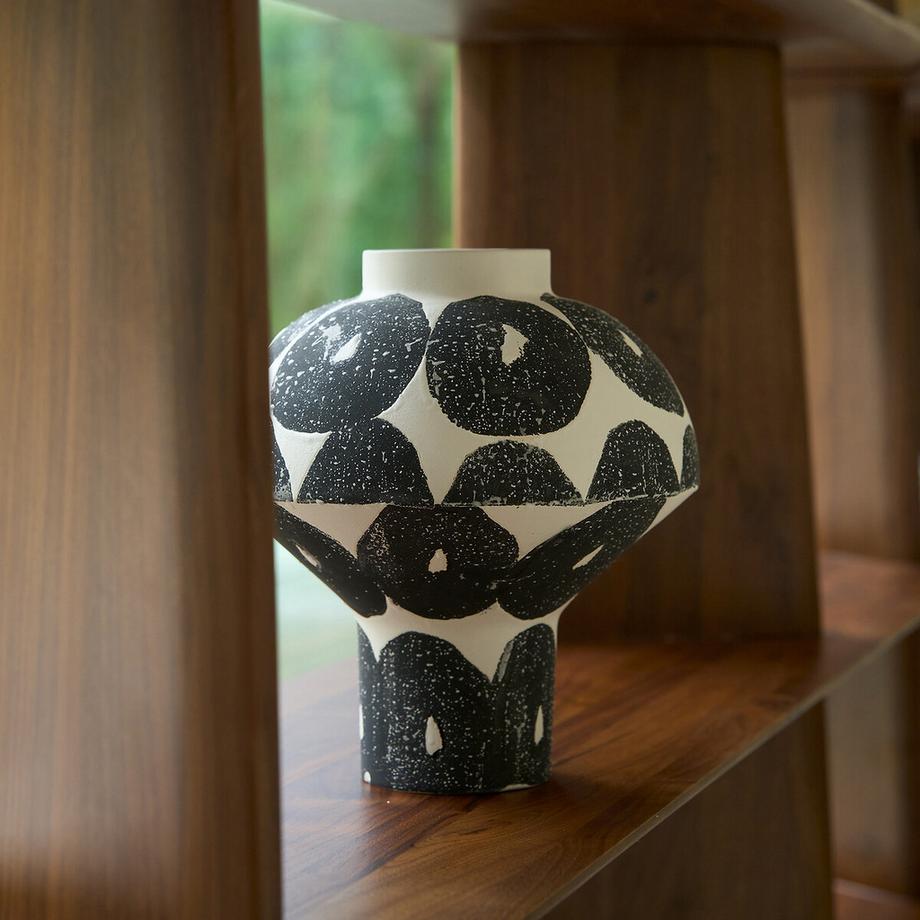 AM.PM Vase en céramique mate tachetée  