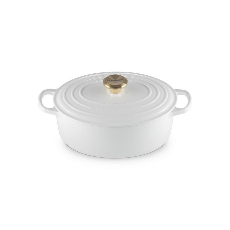 LE CREUSET Signature cocotte oval  27 cm White  