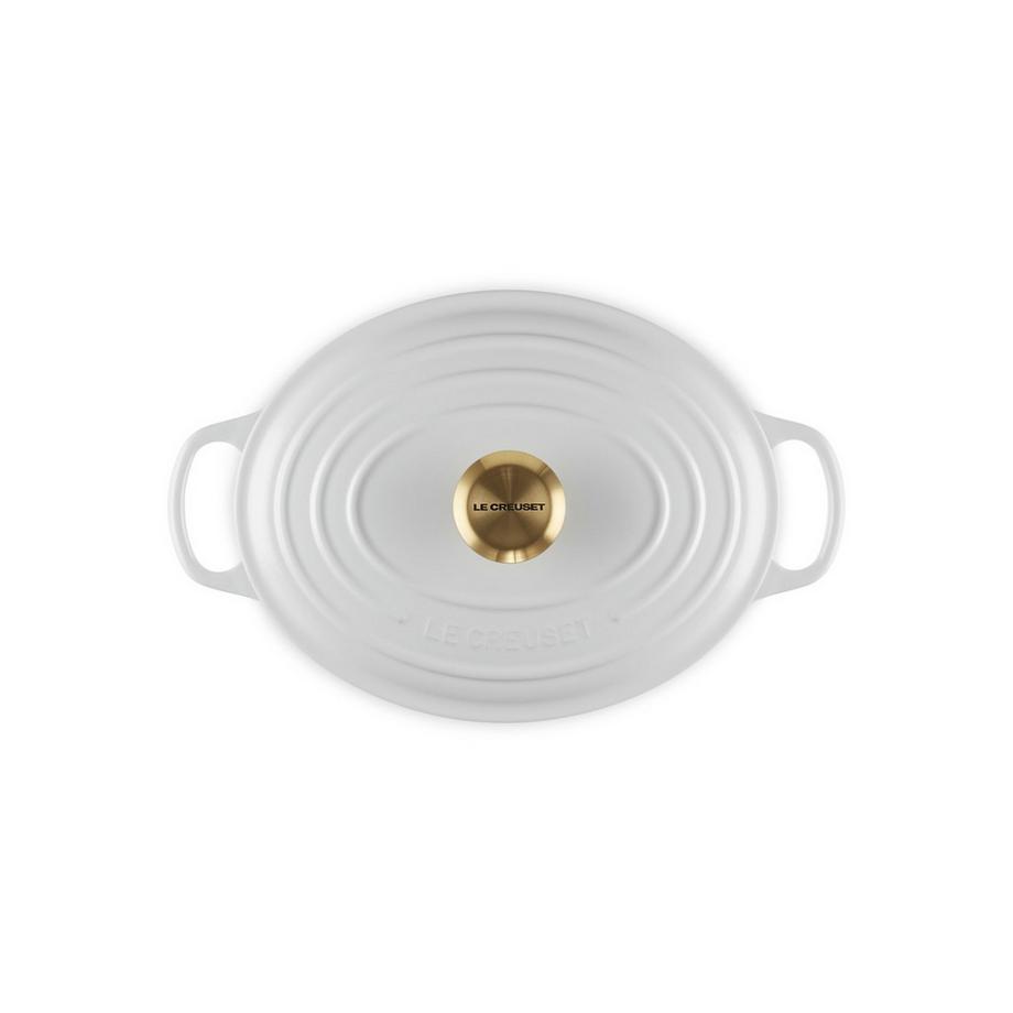 LE CREUSET Signature cocotte oval  27 cm White  