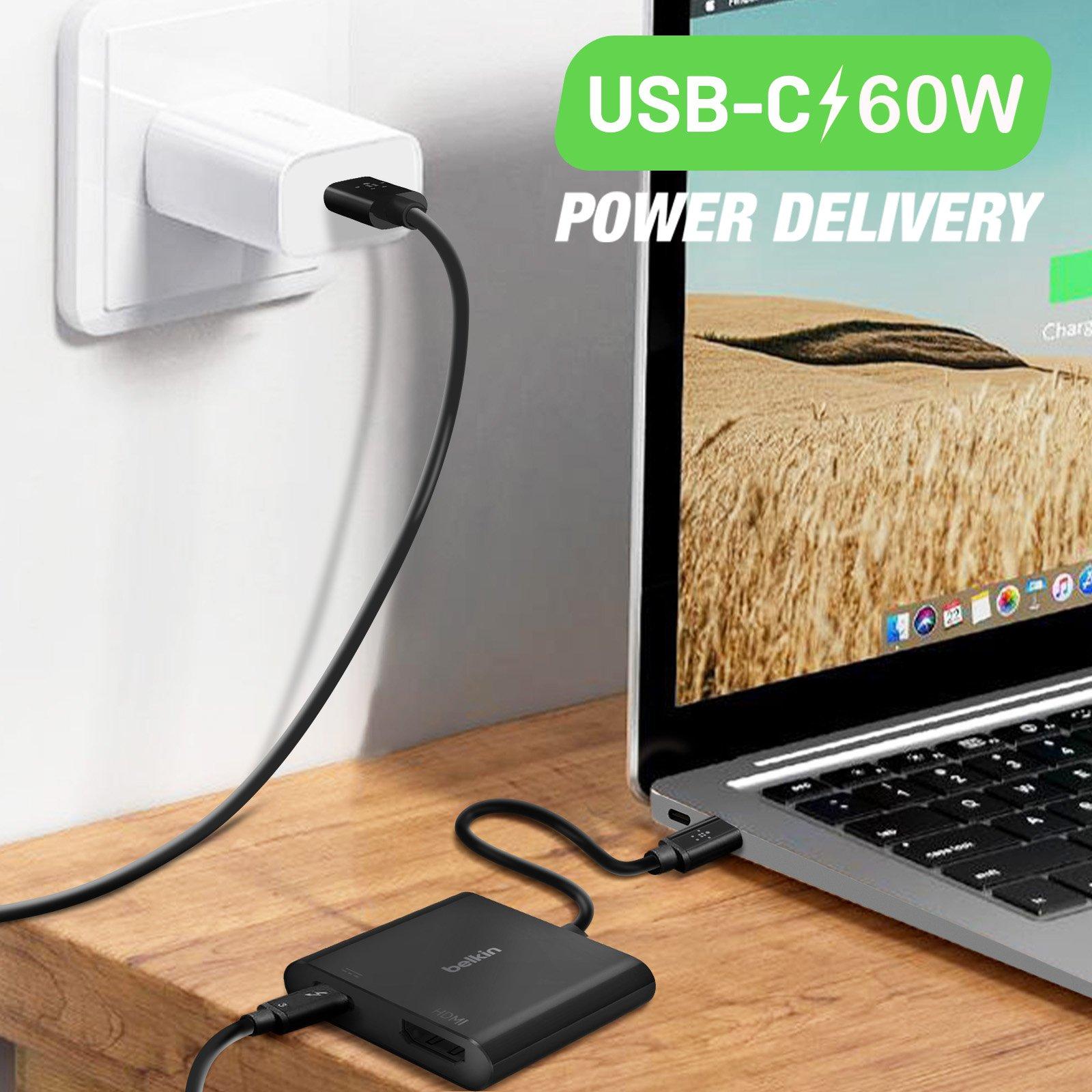 belkin  Adaptateur USB-C vers HDMI/USB-C Belkin 
