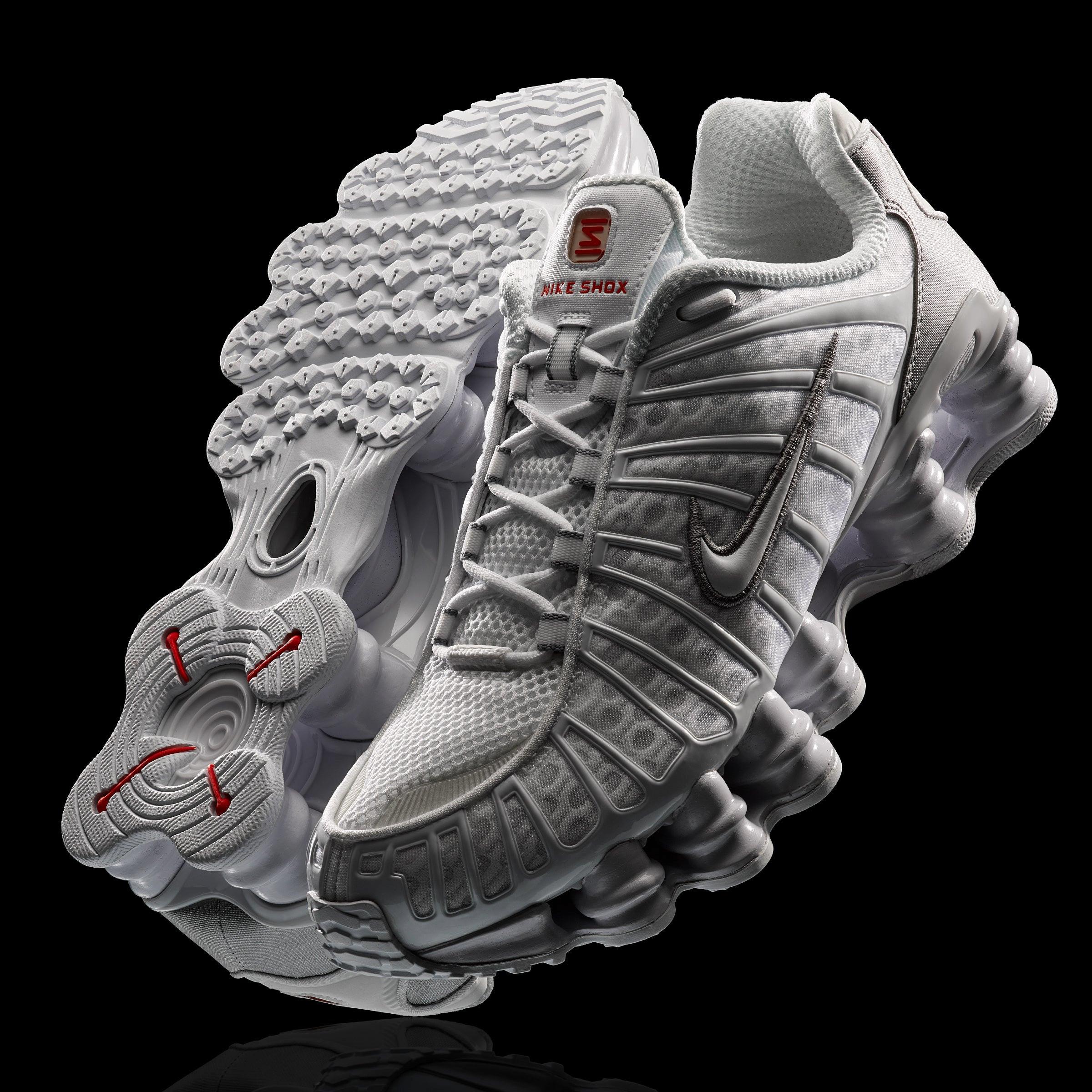 NIKE  Nike Shox TL - White Metallic Silver 