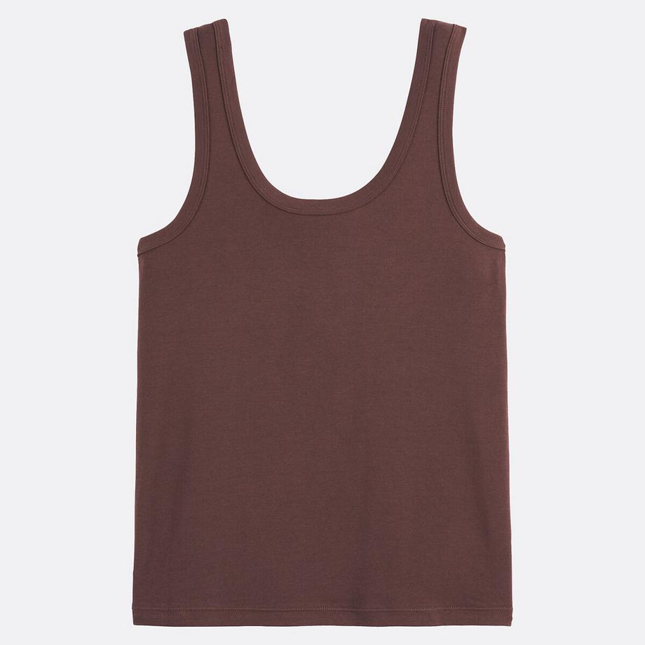 La Redoute Collections Rundhals Ärmelloses Top  