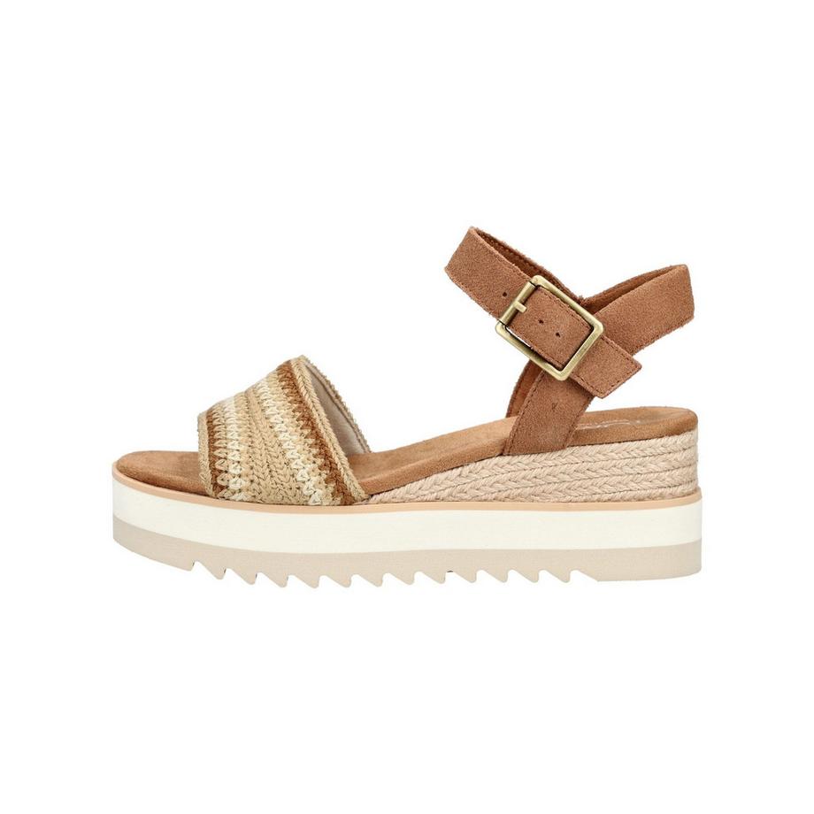 TOMS Sandalo con Zeppa e Cinghia Intrecciata  