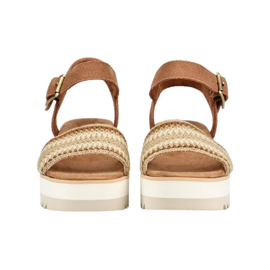 TOMS Sandalo con Zeppa e Cinghia Intrecciata  