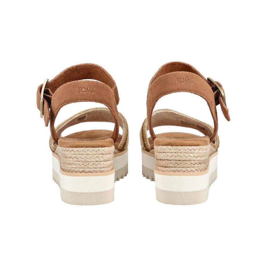 TOMS Sandalo con Zeppa e Cinghia Intrecciata  