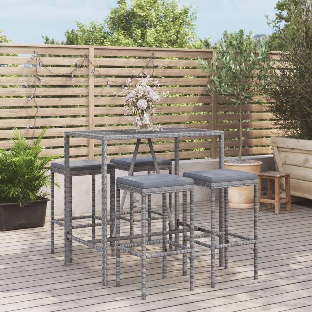 VidaXL Gartenbar set poly-rattan  