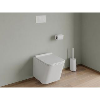 Vente-unique Plaque de commande pour WC avec double touche - Blanche - OPULUS  