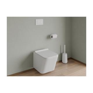 Vente-unique Plaque de commande pour WC avec double touche - Blanche - OPULUS  