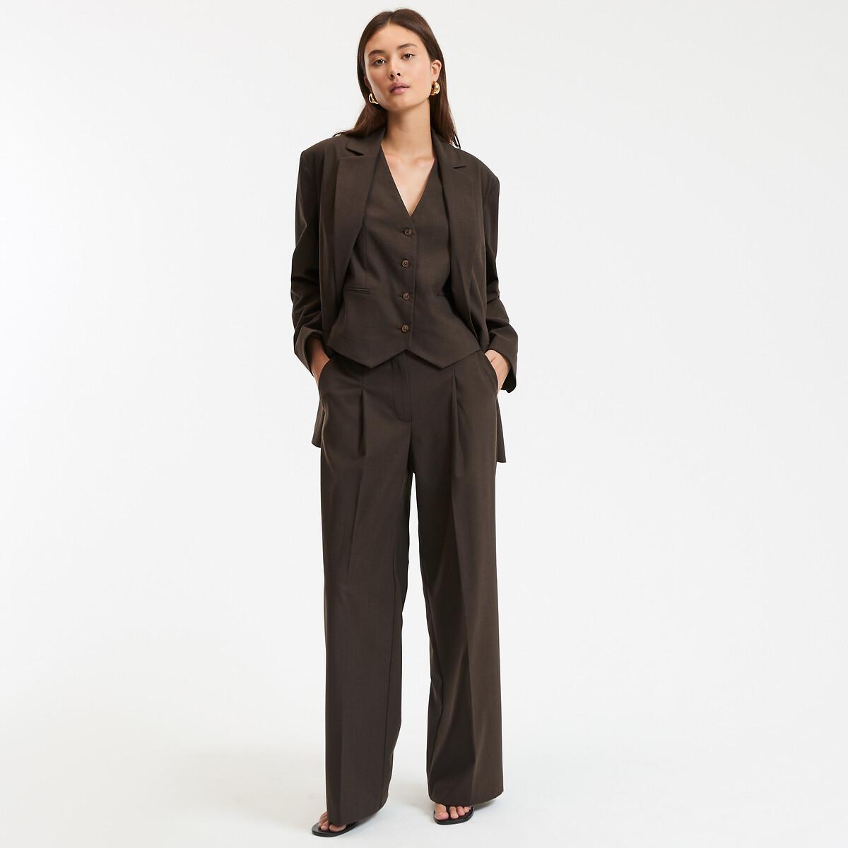 La Redoute Collections Weite Hose mit Bügelfalte  