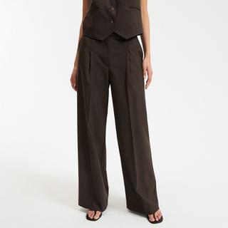 La Redoute Collections Weite Hose mit Bügelfalte  