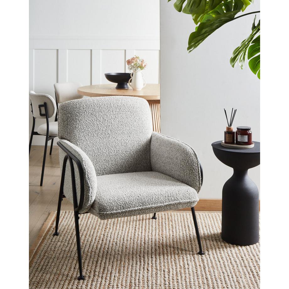 Beliani Sessel aus Stoff Retro TRYSNES  