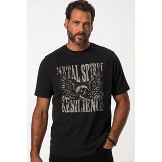 JP1880  T-shirt con mezze maniche e stampa sul petto, fino alla tg. 8XL 