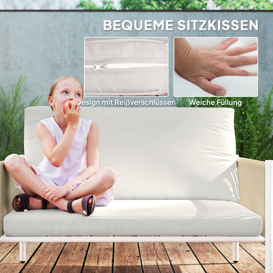 Outsunny Rattan Gartenmöbel-Set  