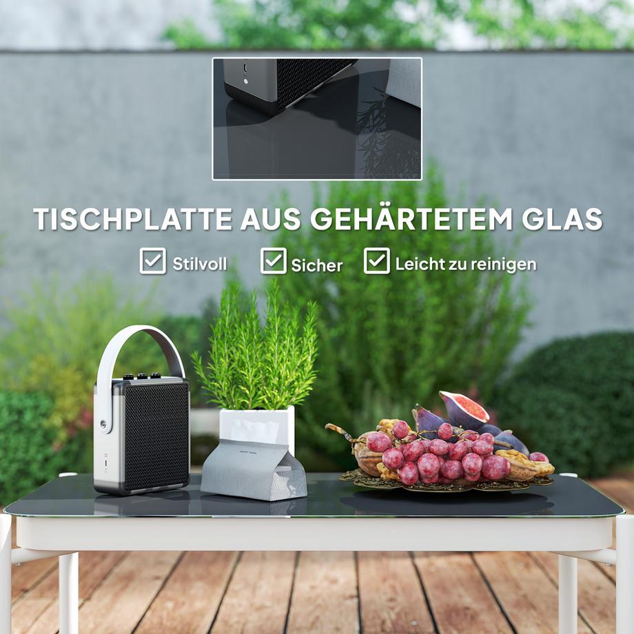 Outsunny Rattan Gartenmöbel-Set  