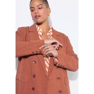 Studio Untold Blazer Misto Lino Doppiopetto Loose Fit  