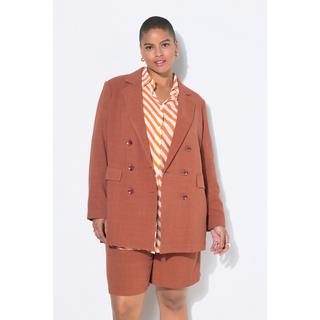 Studio Untold Blazer Misto Lino Doppiopetto Loose Fit  