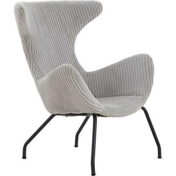 Fauteuil relax, tissu texturé gris