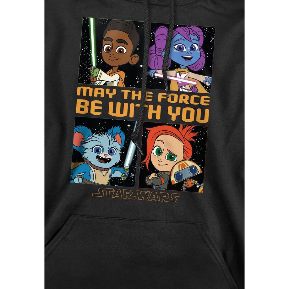 STAR WARS Young Jedi Adventure Among The Stars Felpa con Cappuccio  