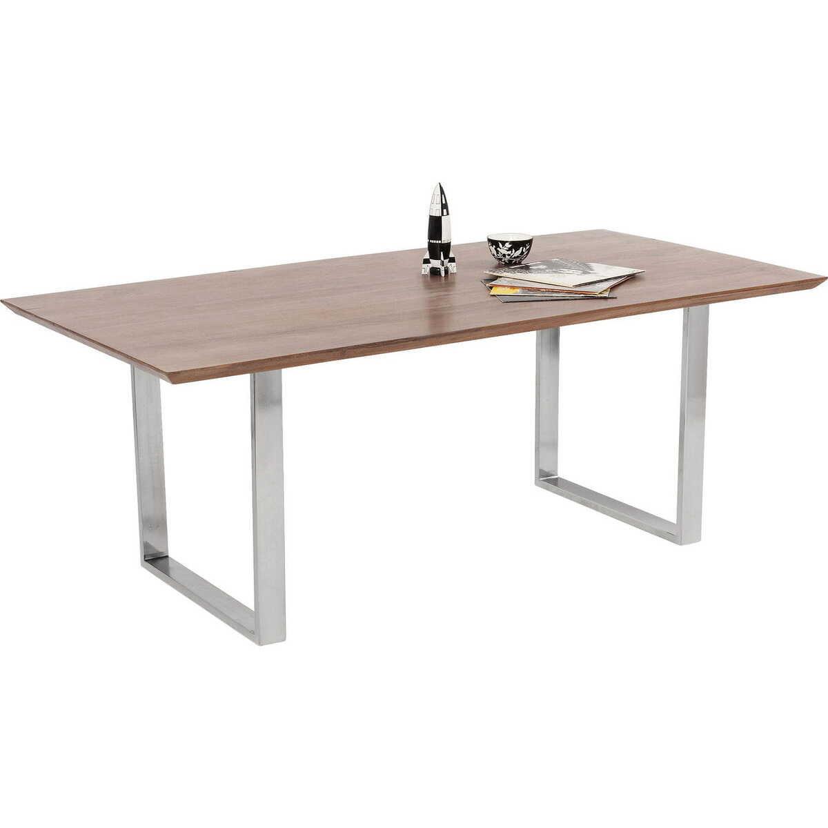 KARE Design Table Symphony Walnut Chrome 200x100cm  