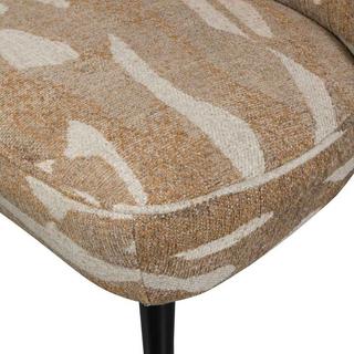 mutoni Fauteuil Sara Tissu Jacquard nature chiné  