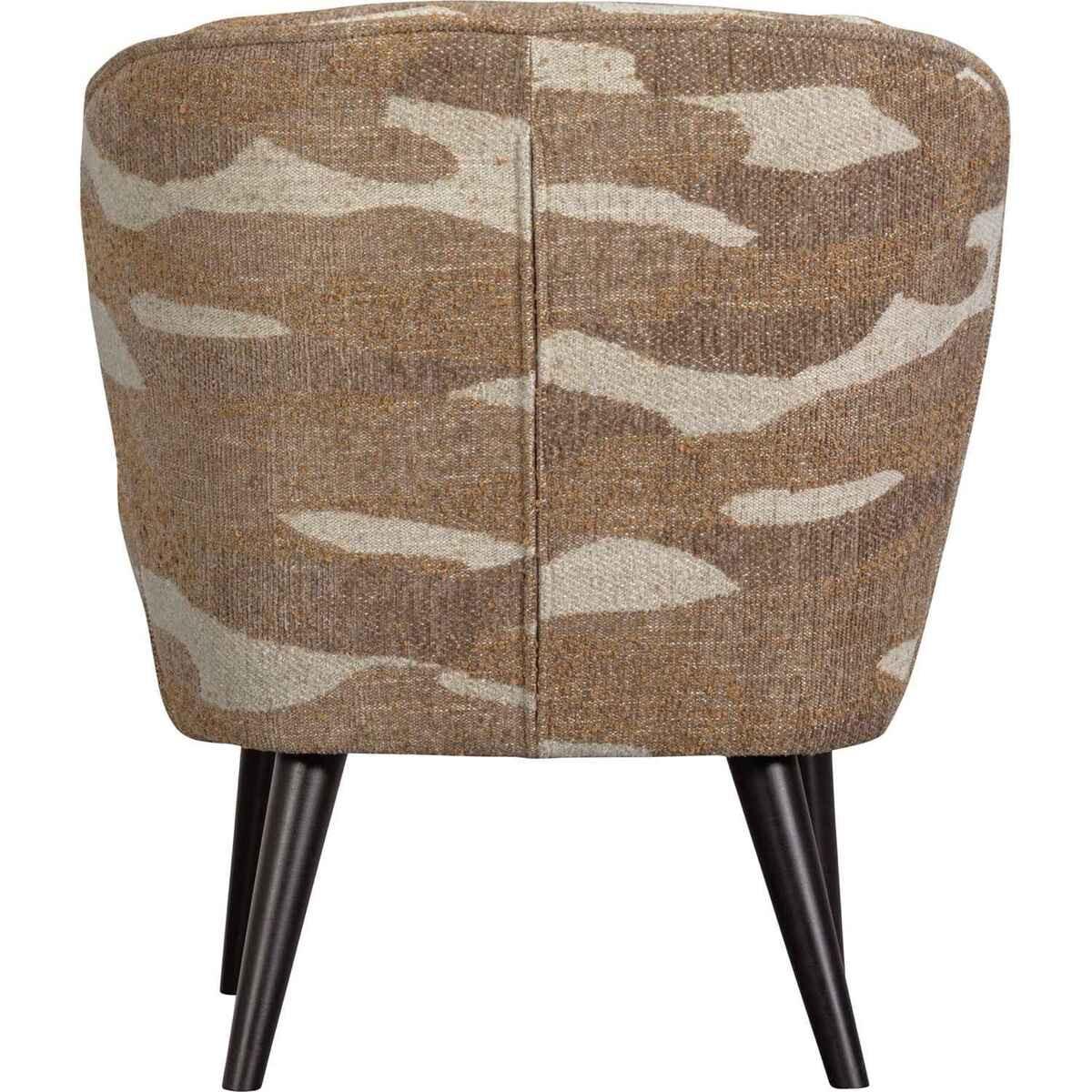 mutoni Fauteuil Sara Tissu Jacquard nature chiné  