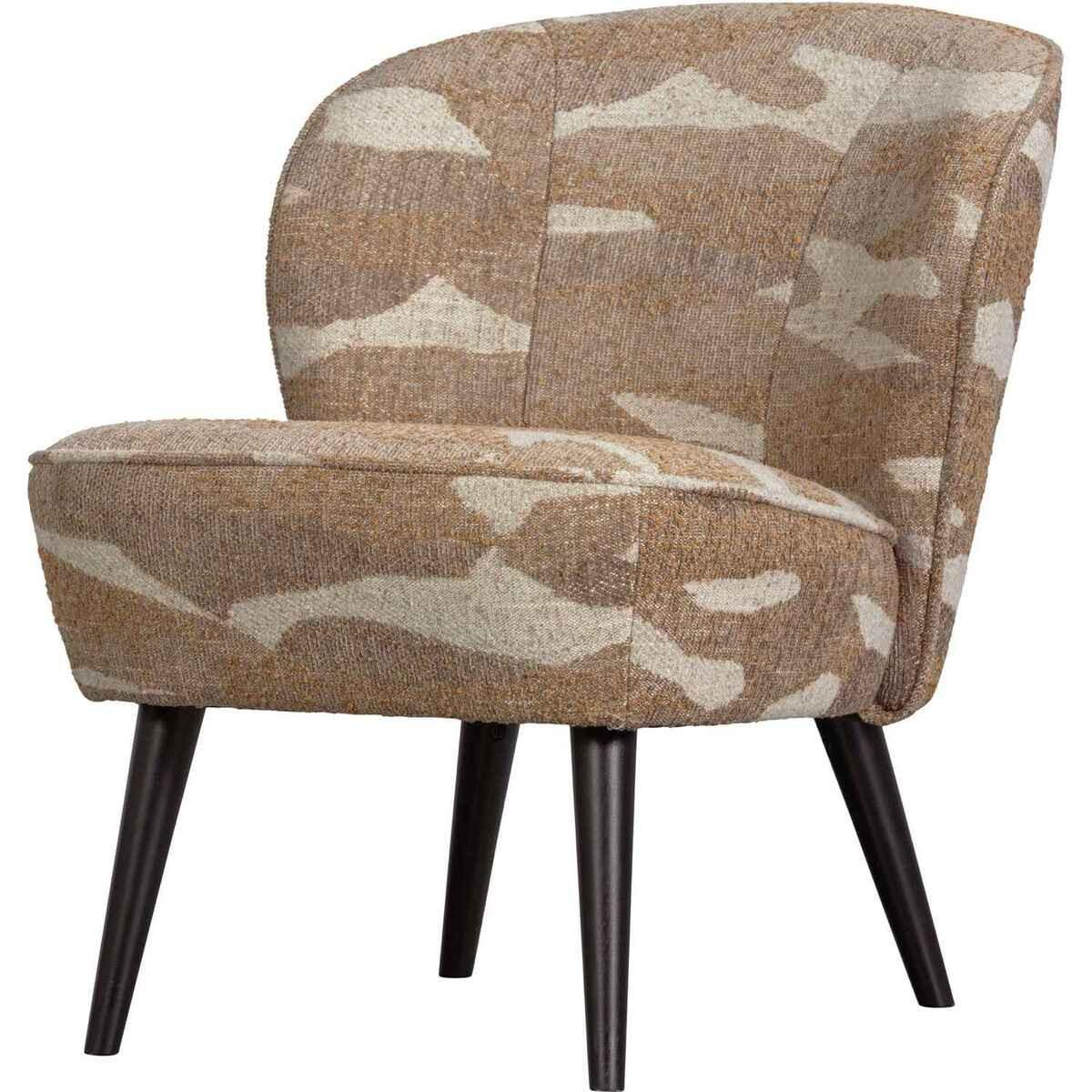 mutoni Fauteuil Sara Tissu Jacquard nature chiné  