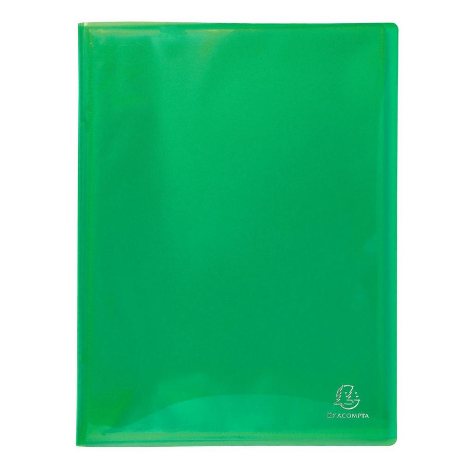 Exacompta Portalistino Iderama PP polipropilene flessibile glossy, 60 buste liscio - A4 - x 8  