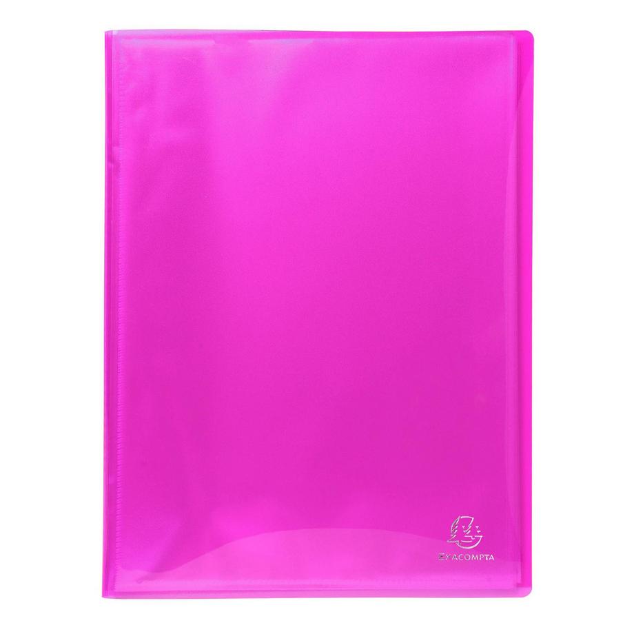 Exacompta Portalistino Iderama PP polipropilene flessibile glossy, 60 buste liscio - A4 - x 8  