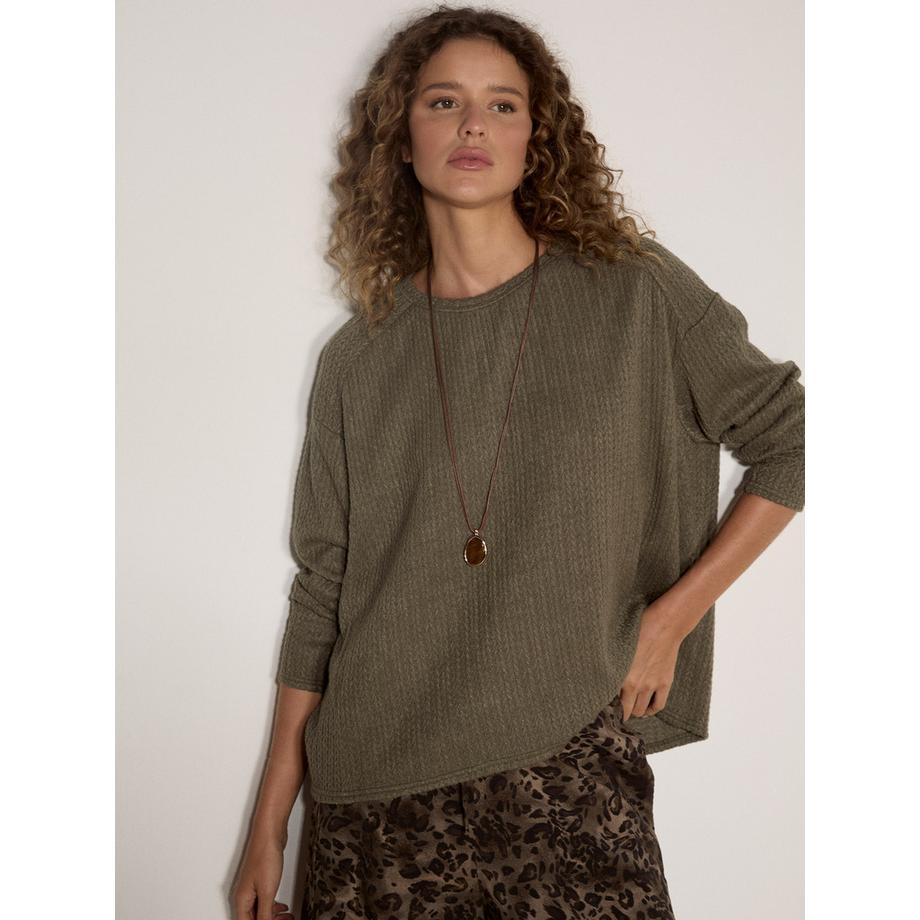 Haut en jersey jacquard