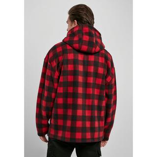 URBAN CLASSICS Felpa con cappuccio patterned Polar Fleece Half Zip  