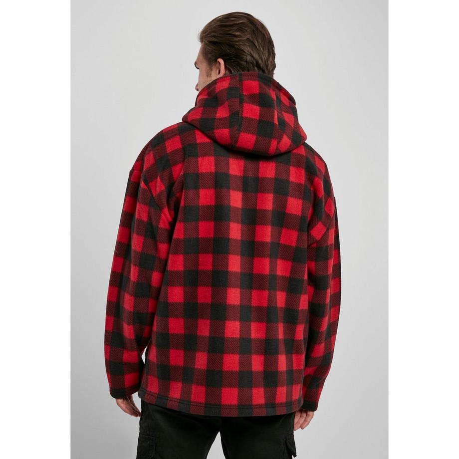 URBAN CLASSICS Kapuzenpullover patterned Polar Fleece Half Zip  