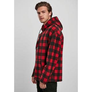 URBAN CLASSICS Felpa con cappuccio patterned Polar Fleece Half Zip  