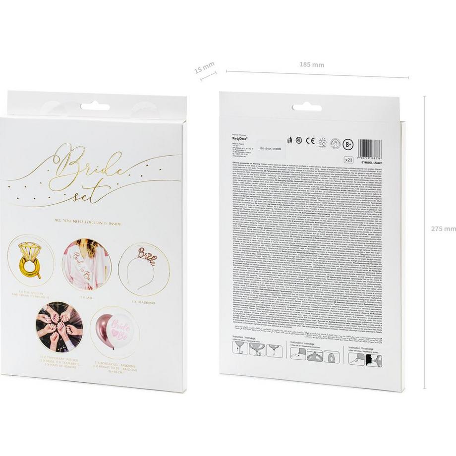 PartyDeco  Partyset Bride to Be Mix Stück 