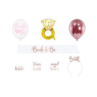 PartyDeco  PartyDeco Bride To Be Hochzeits-Accessoire-Set, Mix 