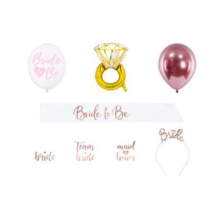 PartyDeco  PartyDeco Bride To Be Hochzeits-Accessoire-Set, Mix 