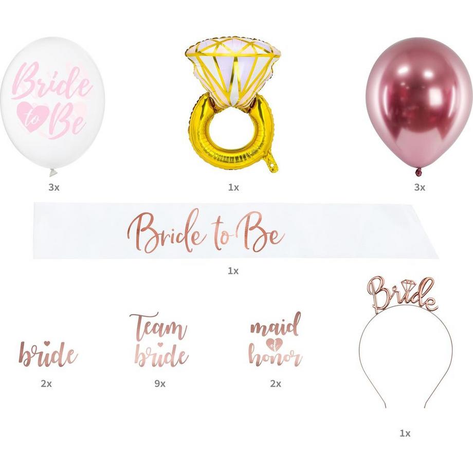 PartyDeco  Partyset Bride to Be Mix Stück 