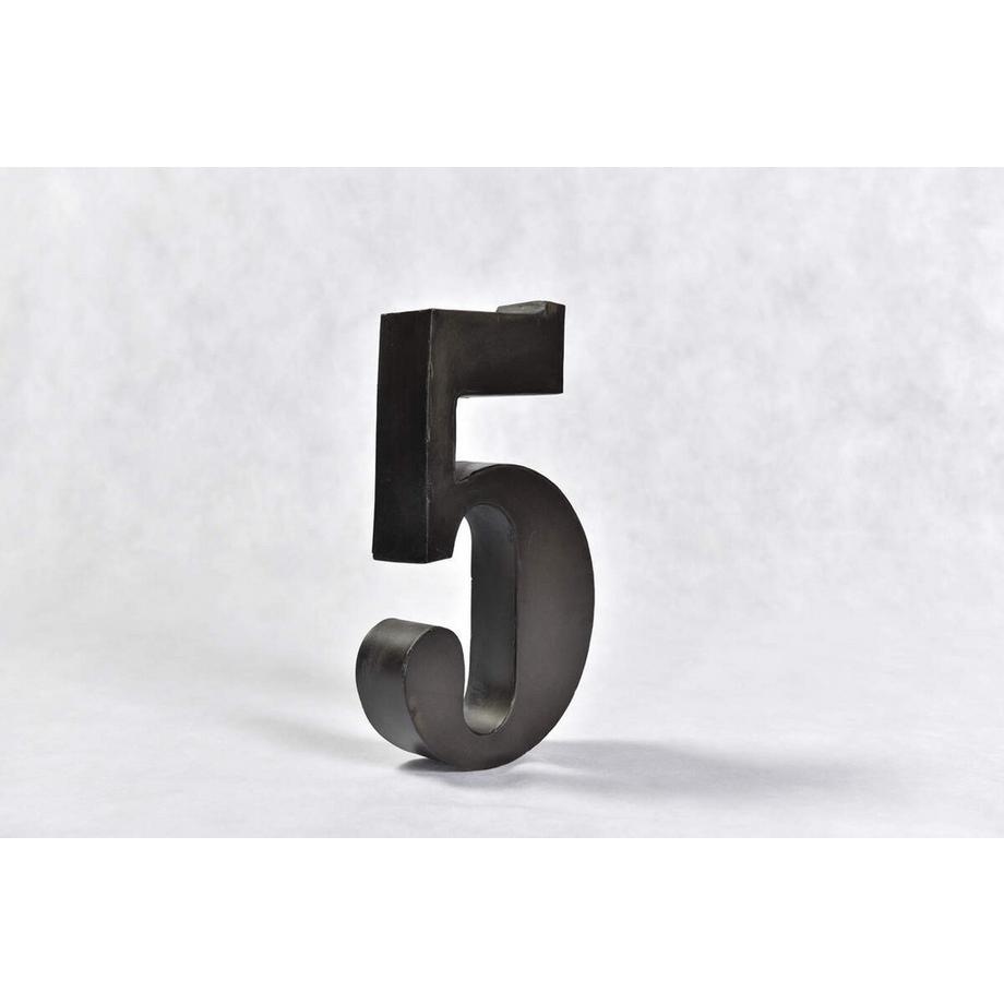 Deko-Zahl "5" Stahl 31cm