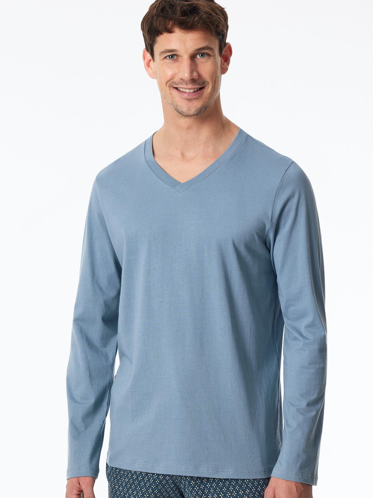 Schiesser Mix & Relax Langarm Pyjama Oberteil  