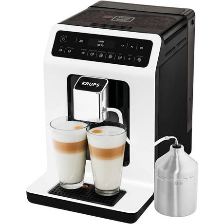 KRUPS Macchina da caffè completamente automatica EA8911 Evidence White + XS6000  