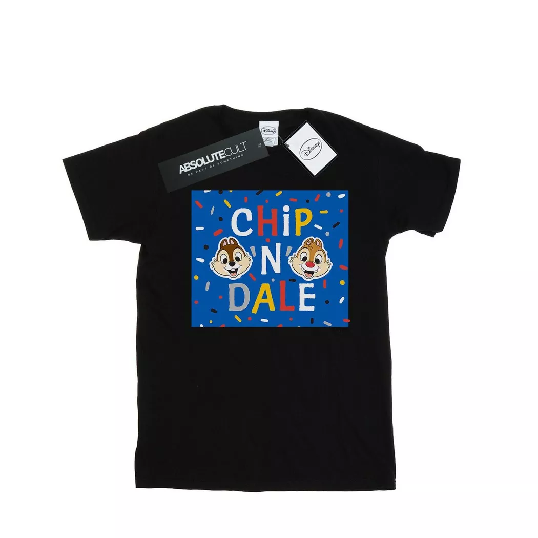 Disney - Chip N Dale TShirt, für Damen, Schwarz, Größe XL