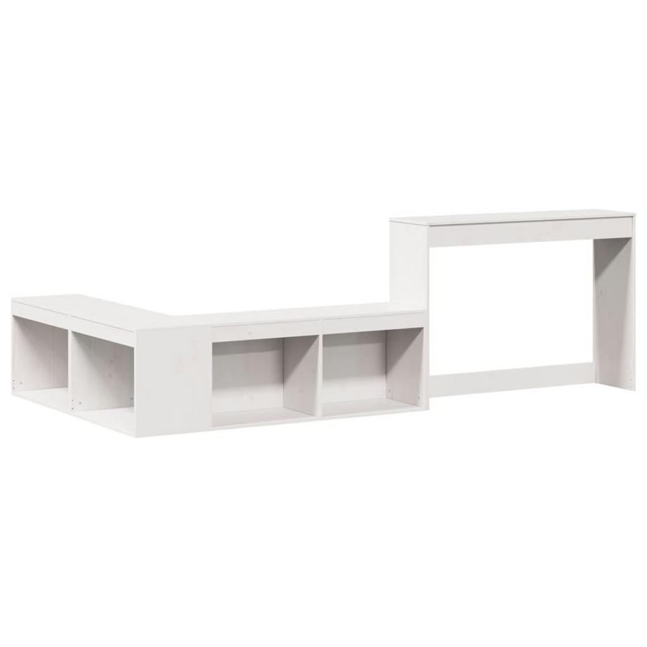 VidaXL  Table de chevet avec bureau bois de pin 