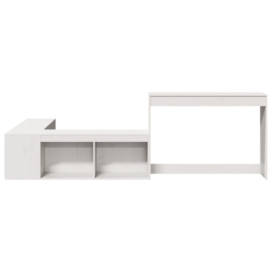 VidaXL  Table de chevet avec bureau bois de pin 