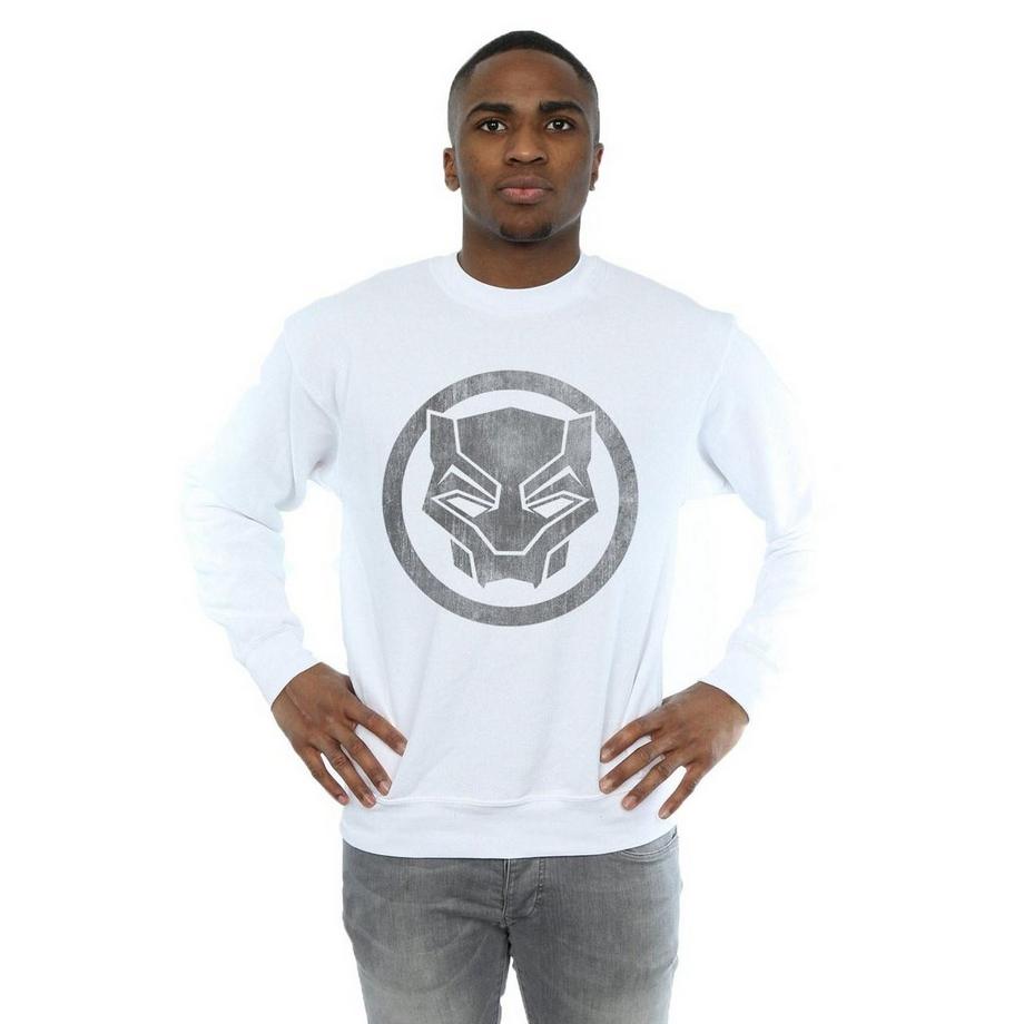 MARVEL Black Panther Logo Sweatshirt Col Rond  
