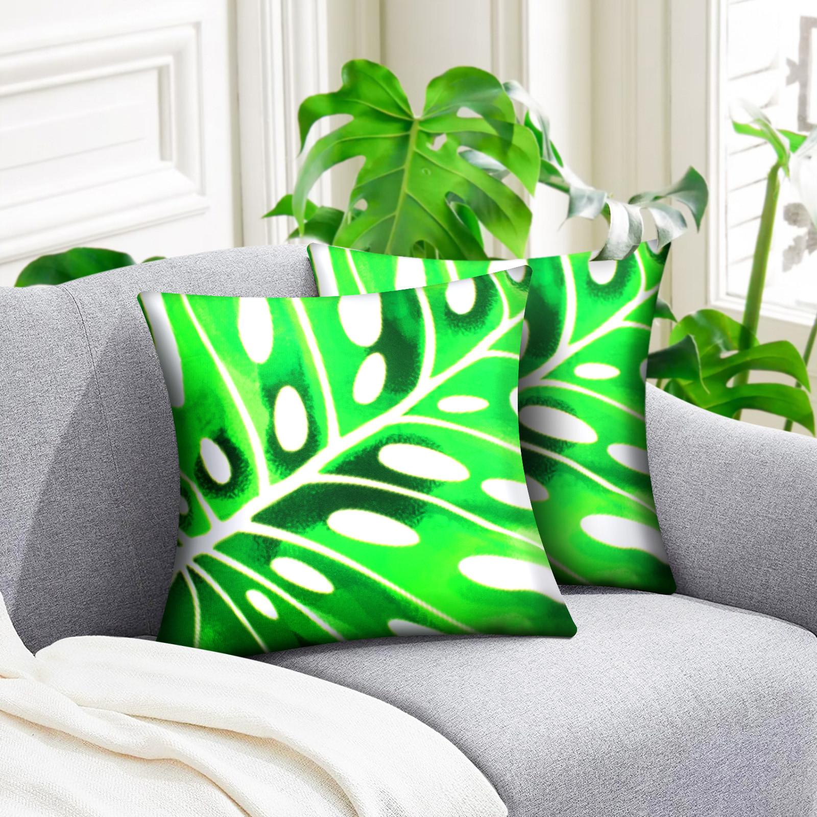 Avizar Set 2 copricuscini Monstera  