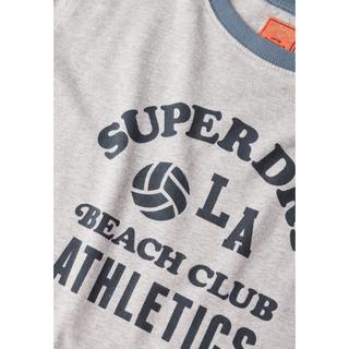 Superdry Athletic Essentials Beach T-Shirt Motivo a Contrasto  
