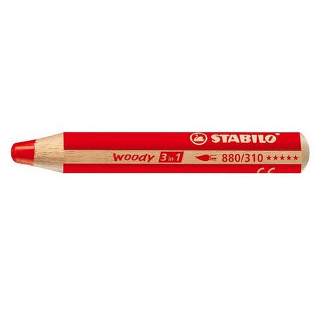 STABILO  STABILO woody 3 in 1 Rouge 1 pièce(s) 