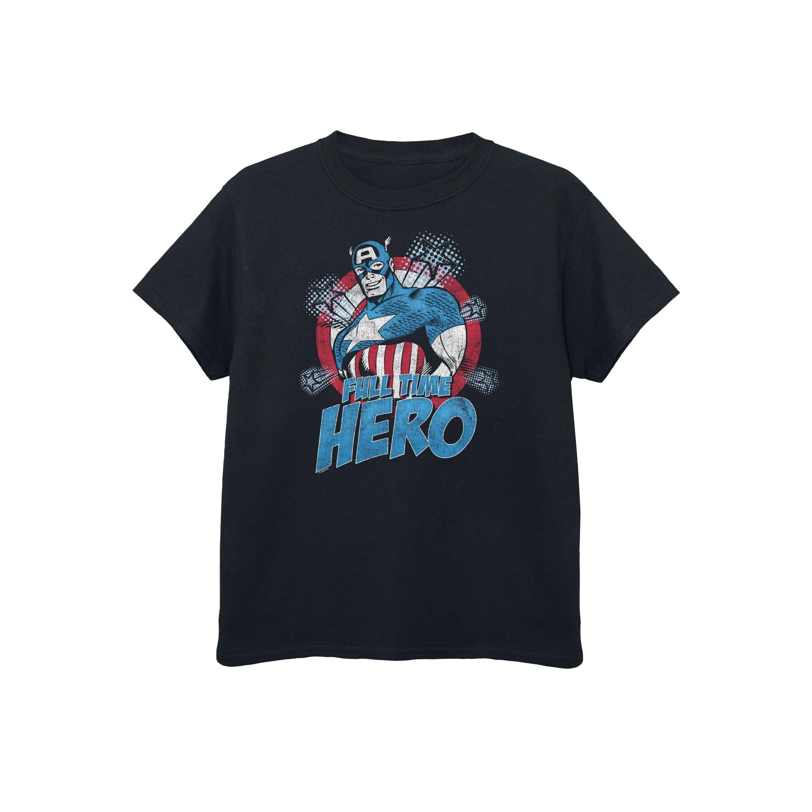 CAPTAIN AMERICA  Full Time Hero TShirt 