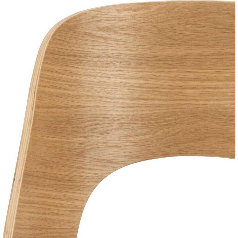 mutoni Chaise de salle à manger Lucille beige naturel (1 pièce)  