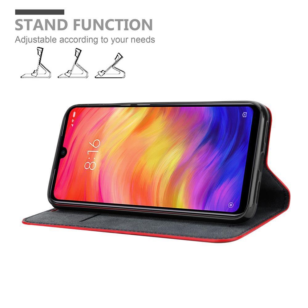 Cadorabo  Housse compatible avec Xiaomi RedMi NOTE 7 - Coque de protection avec fermeture magnétique, fonction de support et compartiment pour carte 